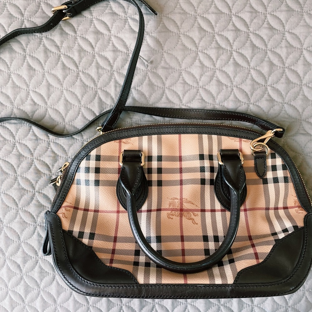 Classic Burberry Haymarket Handbag/Crossbody